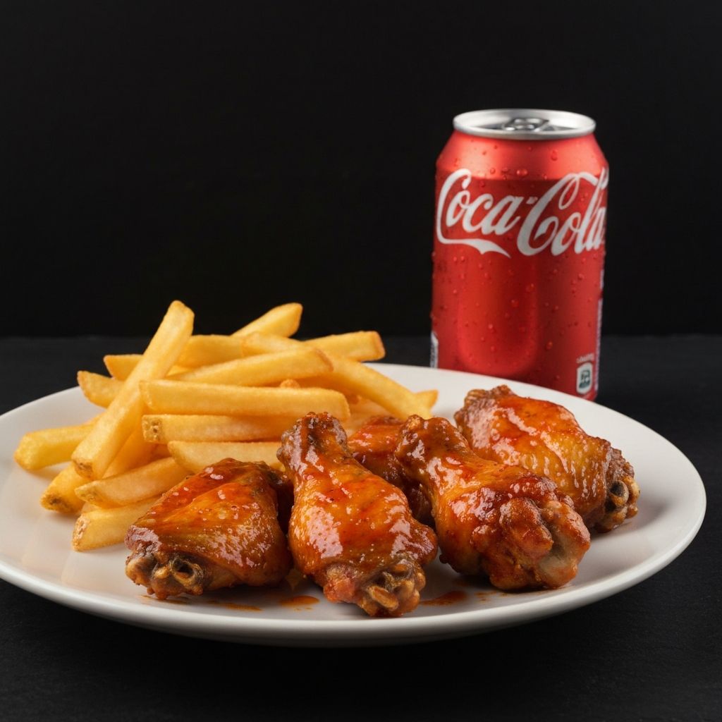 1PC Chicken + 4 Wings + Fries + Drink